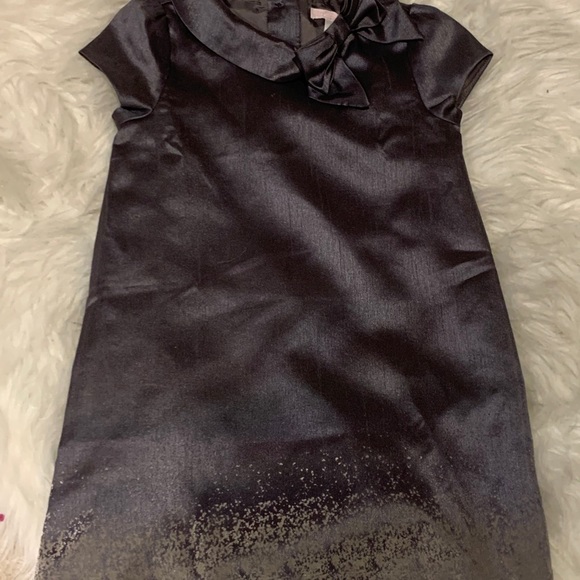 Janie and Jack girls size 4 metallic grey dress - Picture 2 of 15